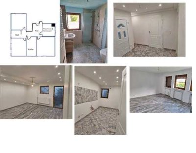 Freundliche und vollständig renovierte 3-Raum-Souterrain-Wohnung in Euskirchen - Niederkastenholz