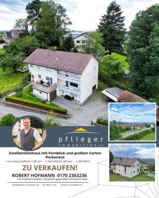 Zweifamilienhaus mit Fernblick und großem Garten