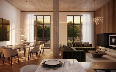 Großzügige 4-Zimmer-Wohnung mit hochmoderner Architektur und Terrasse