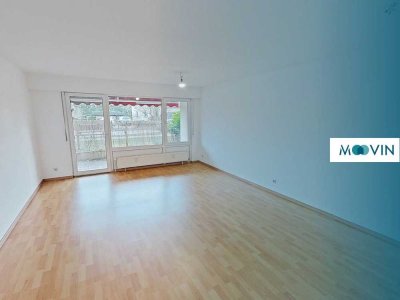 Helle 3-Zimmer-Wohnung mit sonniger Terrasse und Wannenbad
