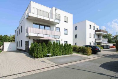 Moderne, barrierearme 3-Zimmer-Neubauwohnung mit Garten, Garage & Top-Ausstattung – zentral in Ahlen