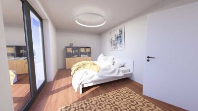 Penthouse 2-Zimmer-Wohnung mit Dachterasse