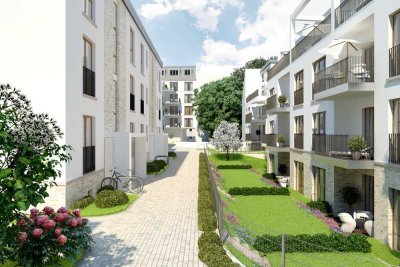 Neubau • Sonnige Gartenwohnung in den Innenhöfen der Bornheimer Höfe • EBK • TG