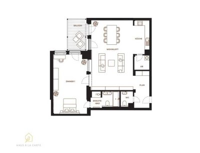 Erstbezug: 2-Zimmer Loftwohnung mit Balkon im Factory Village Wuppertal in der alten Knopffabrik