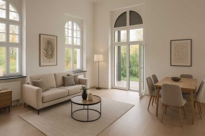 Traumhafte Maisonettewohnung mit 105 qm Wfl. zzgl. 29 qm Nutzfläche in herrschaftlicher Parkanlage!