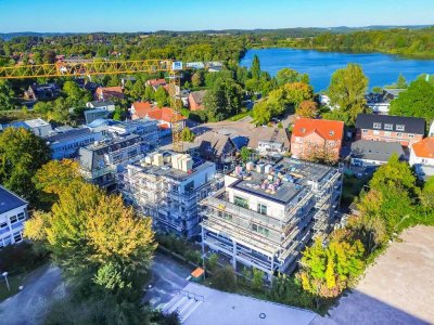 SEEQUARTIER EUTIN - Neubauwohnung mit ca. 54 m², 2 Zimmern, Südwest-Balkon, Aufzug, TG-Stellplatz