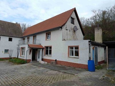 Dreiseitenhof in ruhiger Ortslage nahe Weißenfels