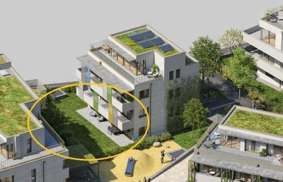 AM FLIEGENSPITZ - 4 Zimmer mit Garten | Kein direkter Nachbar - einzige Wohnung im EG! | Provisionsfrei!