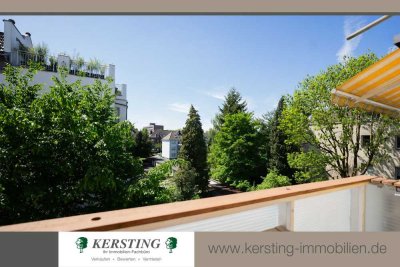 Krefeld-Bockum: 3 Zimmer-Altbauwohnung mit großem Sonnenbalkon in Südwestlage!