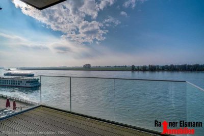 Emmerich: Exklusive Wohnung mit Rheinblick und Garage – hell, modern, einladend