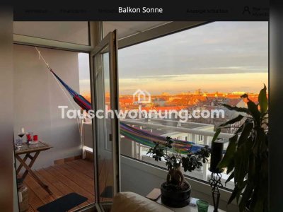 Tauschwohnung: 1,5-Zimmer Wohnung in Giesing am Grünspitz mit Alpenblick