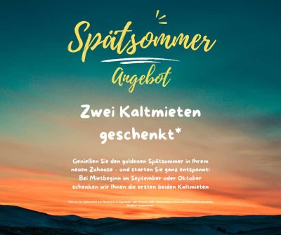 Gemütliche drei Zimmer Wohnung mit großem Balkon - Jetzt Spätsommer Angebot nutzen!