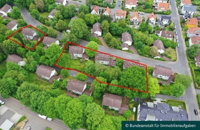 Bielefeld-Musikerviertel: Denkmalgeschützte Einfamilienhäuser mit Garage und großem Garten