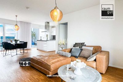 Elegant wohnen in Düsseldorf-Unterbach: 4-Zimmer-Penthouse mit Aufzug & 2 Sonnen-Terrasse