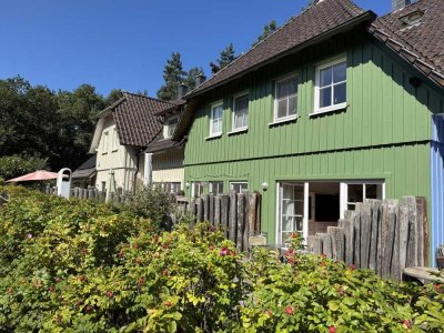 Ferien-Reihenhaus – mit Kaminofen und Fahrradschuppen