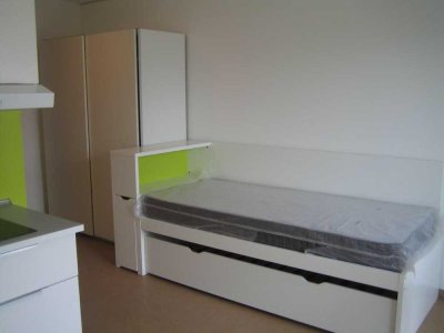 Helle 1-Zimmer Wohnung - möbliert - mit Terrasse in Friedberg (Hessen)