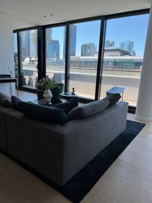 Geschmackvolle 3-Raum-Loft-Wohnung mit Balkon und Einbauküche in Frankfurt am Main