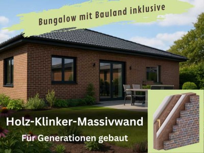 Ihr Bungalow Schlüsselfertig - Mit oder Ohne Klinker - keine Mehrkosten!