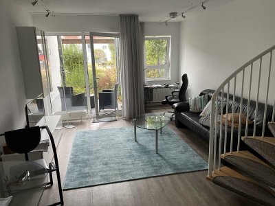 Exklusive, gepflegte 2-Zimmer-Maisonette-Wohnung mit geh. Innenausstattung mit Terrasse