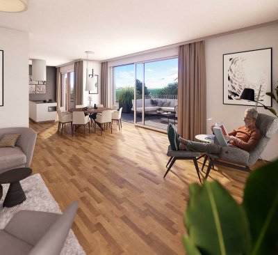 3- Zimmer Neubauwohnung mit Balkon