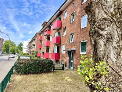 Wandsbek - Mühlenteich u. Quaree: Gemütliche 2,5-Zimmer-Wohnung mit Balkon u. Stellplatz..!