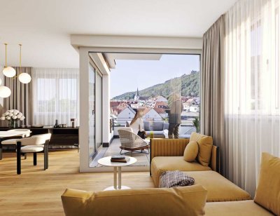 SONNENVERWÖHNTE 2-ZIMMER-WOHNUNG MIT UNVERBAUBARER AUSSICHT