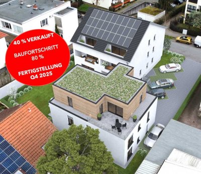 NEUBAU-ERSTBEZUG: Top moderne 3-Zimmerwohnung mit großzügigem Balkon - KfW-Effizienzhaus-40