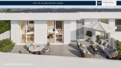 * Exklusives Penthouse mit 77 m² Dachterrasse - Erstbezug *