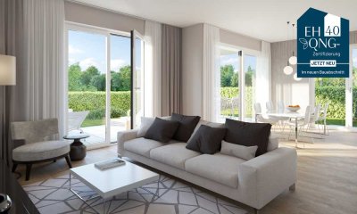 Wohntraum in erster Reihe am See: 4-Zimmer-Neubauwohnung zum Kauf mit 2 Bädern & großem Garten