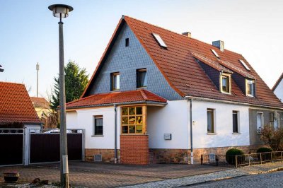 Super Start- klein, fein, einziehbereit! Doppelhaushälfte in Nachterstedt mit Kaminofen+ big Garage!