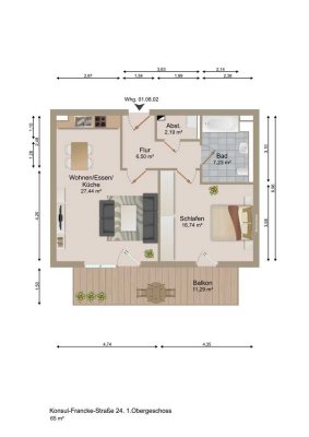 Moderne 2-Zimmer-Wohnung in gepflegter Wohnanlage