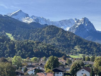 Traumblick auf d. Bergwelt v. Garmisch-P, vollständig renoviert, beste Ausstattung, sofort beziehbar