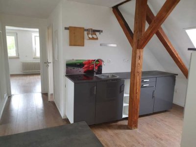 Helle lichtdurchflutete DG-Wohnung mit Einbauküche in Neuffen