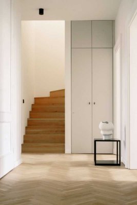 Designer-Dublex Penthouse im Nordend, lichtdurchflutet, Dachloggia mit Skylineblick