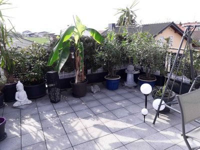 Sonnige DG-Wohnung mit 25qm großen sw Balkon