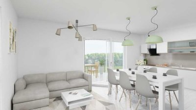 Moderne 3,5-Zi.-OG-Whg. in Ergenzingen - zentral mit Balkon & VVS-Bahnhof fußläufig in 5 Min.
