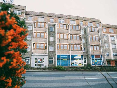 Mit Blick auf die Marienkirche.