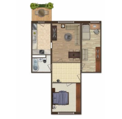 Renovierte Gut geschnittene 3-Zimmer-Wohnung mit Balkon