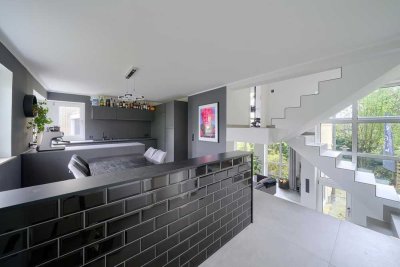 Modernes Split-Level-Haus mit Designküche, Sauna & Kamin in bevorzugter Lage in Herdecke