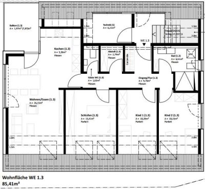 Schöne 4,5 Dachzimmer-Wohnung - Neubau