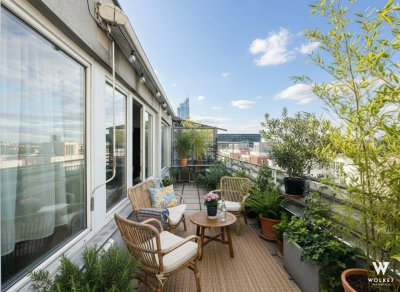 Modernes 2-Zimmer-Wohnhighlight mit Terrasse &amp; Weitblick in 1200 Wien I Nähe Handelskai I Millenium City