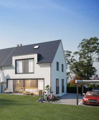 "Exklusives" KfW55 Doppelhaus, mit EBK, mit Wärmepumpe, in Rutesheim, - zum Einzug bereit -