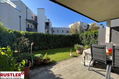 Verkauf einer vermieteten 2-Zimmerwohnung mit Terrasse und Garten