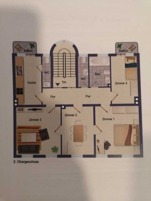 4-Zimmer-Wohnung 2. OG 122m² in Schweinfurt