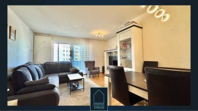 Frei ab 01.07.25! Helle 3 Zimmer-Wohnung mit großem Balkon und TG-Stellplatz im Bärenweg-KA