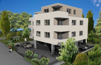 Attraktive Neubau-Wohnung, 50m² im EG mit Balkon und Tiefgarage