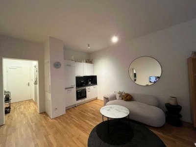 Moderne 1-Zimmer-Penthousewohnung mit Einbauküche in der Stadtoase!