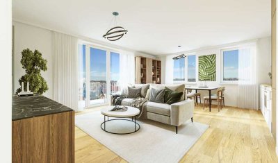 Offenes Wohnen, 3-Zimmer mit Balkon, Neubau, EH40, Provisionsfrei