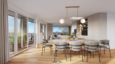 Nähe Wiener Hauptbahnhof - Familienwohnung mit Loggia und Smart-Home System