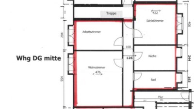 3-Zimmer-Dachgeschosswohnung in Schneeren